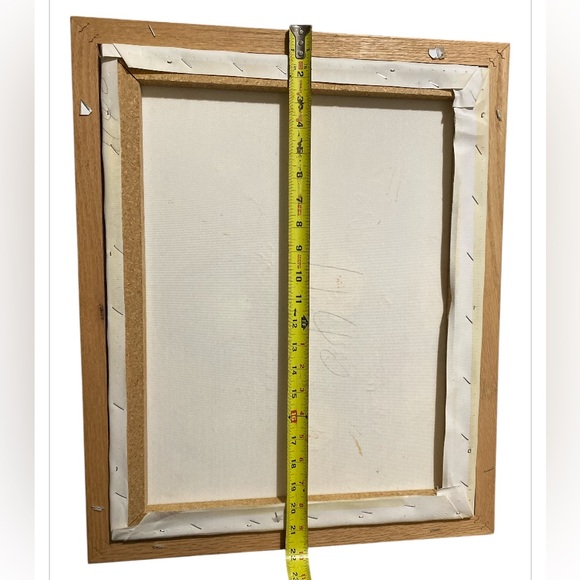 Robert Cox Still Life Oil 16x20 Canvas Painting Pink Yellow Floral Framed 18x22 - Picture 7 of 8